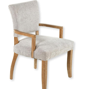 Ari Taupe Chenille Dining Chair