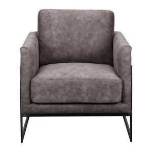 Bixley Accent Chair - Grey Velvet