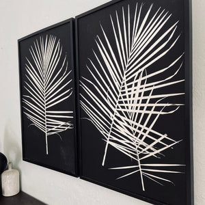 Palm Leaves Print Art (Set of 2)