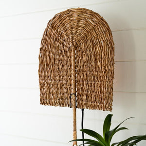 Seagrass Fan Wall Sconce Lamp