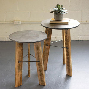 Leon Round Nesting Side Tables (Set of 2)