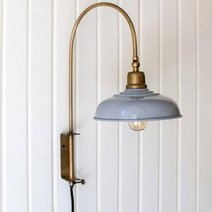Wall Light with Grey Shade