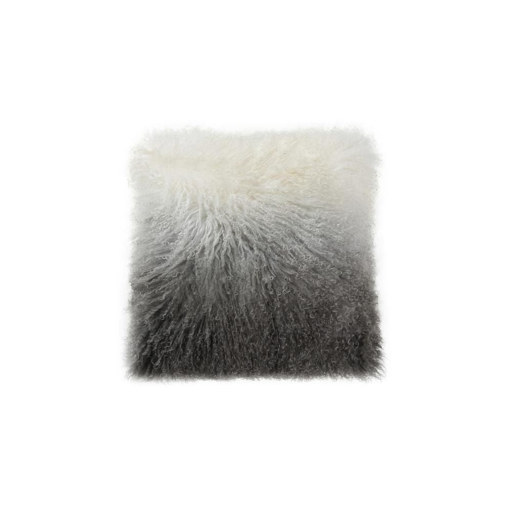 Large Lamb Fur Pillow - Ombre