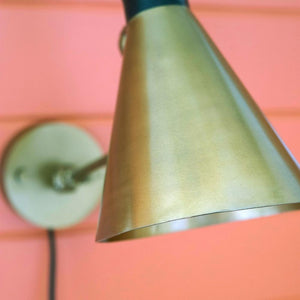Brass Finish Wall Lamp