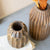 Carved Wooden Vases (Set of 2)