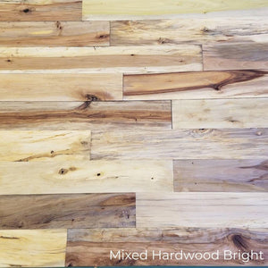 Mixed Hardwood Bright Accent Wall Thins