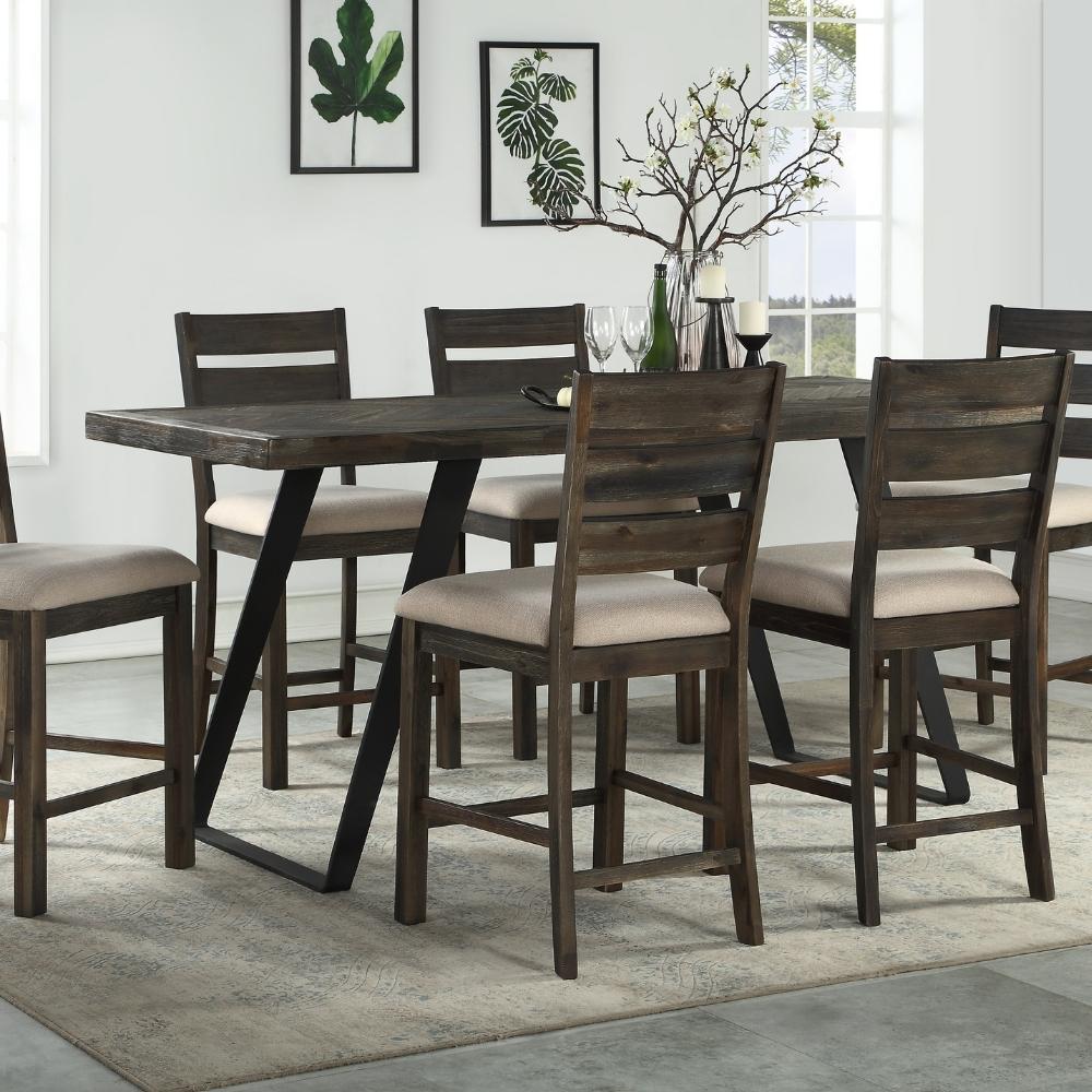 Acacia Counter Height Table Chairs (Set of 2)