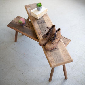 Rustic Recycled Wood Accent Tables