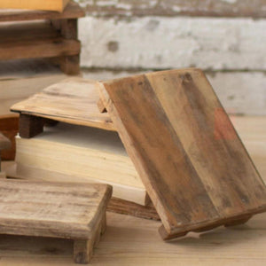 Repurposed Rectangle Wooden Risers (Set of 6)