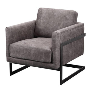 Bixley Accent Chair - Grey Velvet