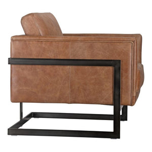 Bixley Accent Chair - Brown Leather