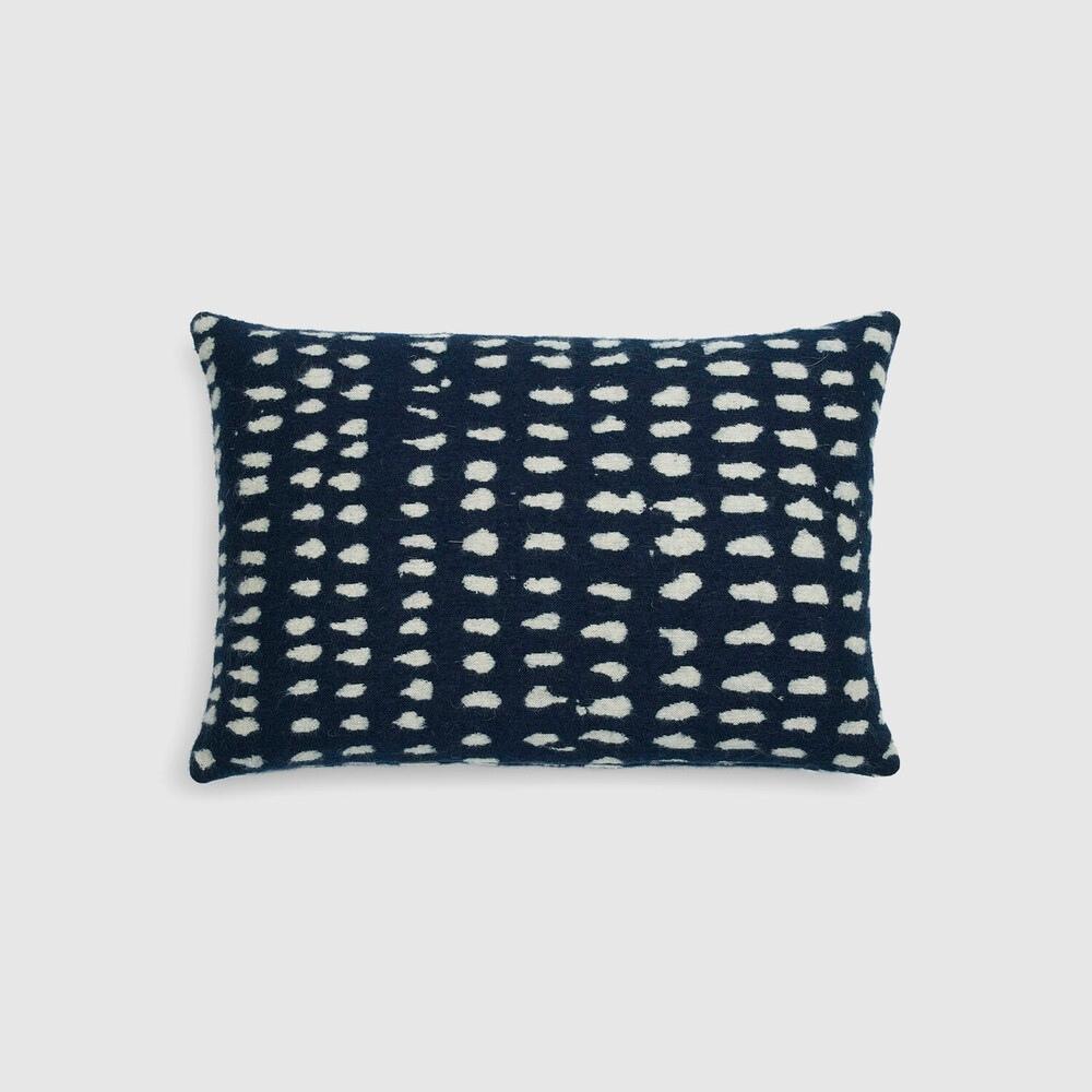 Navy Dots Pillow